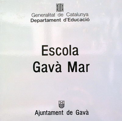 Placa de la Escuela Gav� Mar (2012)